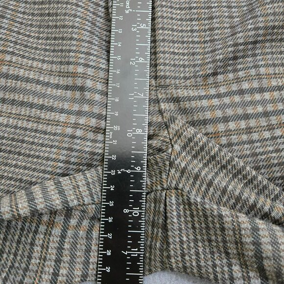 Democracy Women XS High Rise Plaid Pull-On Wide Leg Trousers - Picture 10 of 12